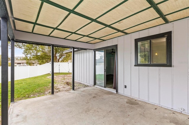 view of patio / terrace with fence