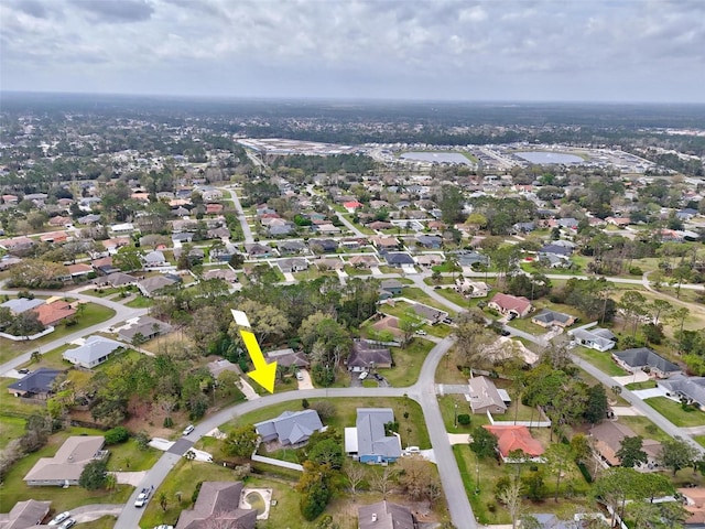 drone / aerial view featuring a residential view