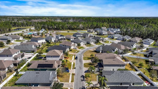 bird's eye view with a residential view