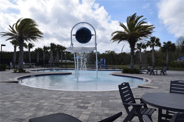 view of pool with a patio