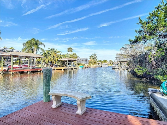 9 Cedar Hollow Ct, Palm Coast, FL 32137 - dock area with a water view