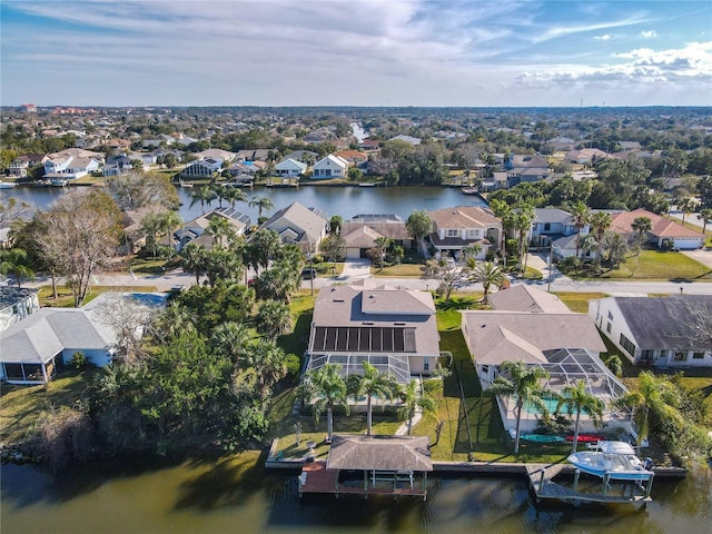9 Cedar Hollow Ct, Palm Coast, FL 32137 - aerial view with a residential view and a water view