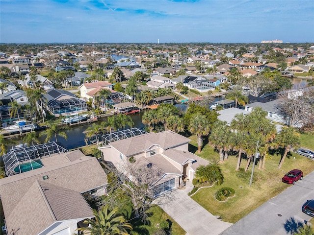 9 Cedar Hollow Ct, Palm Coast, FL 32137 - aerial view with a water view and a residential view