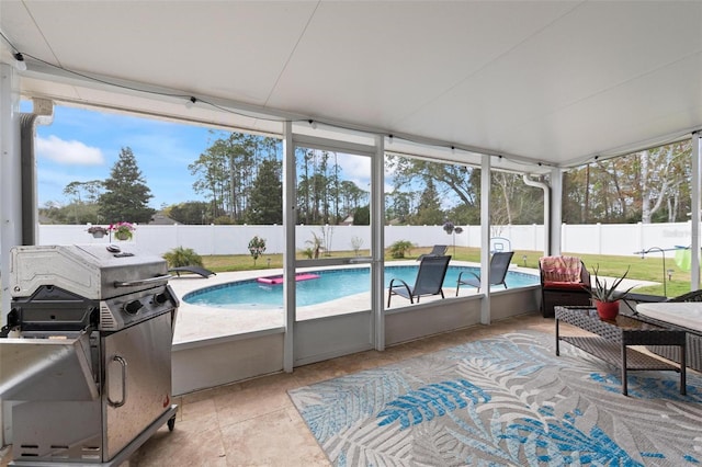 view of sunroom / solarium