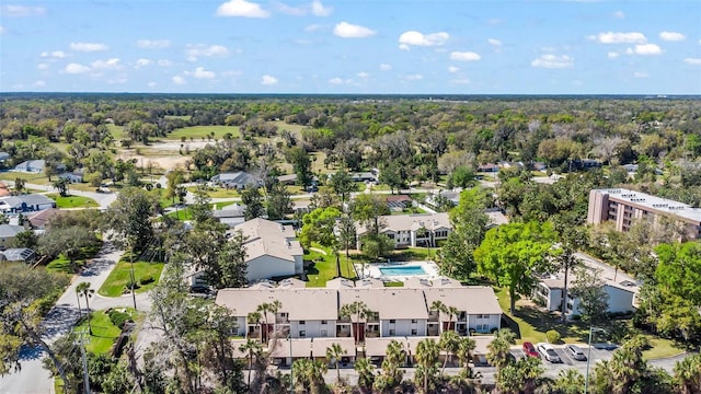 drone / aerial view with a residential view