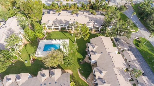 drone / aerial view featuring a residential view