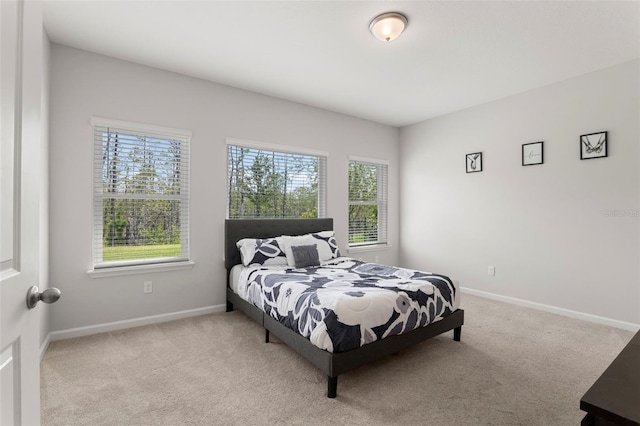 bedroom featuring baseboards and carpet floors