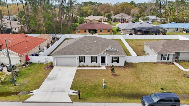 drone / aerial view featuring a residential view