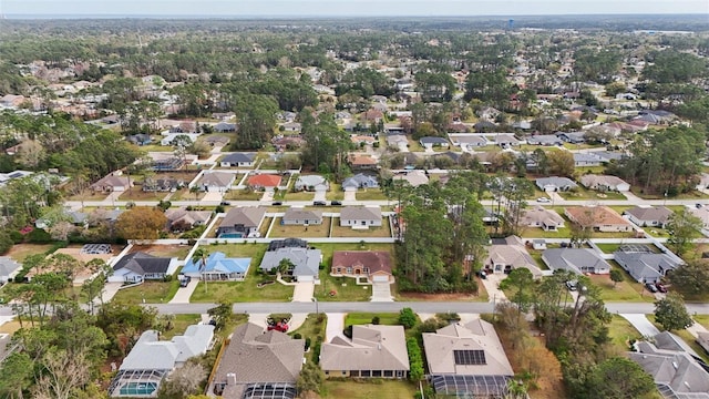 aerial view featuring a residential view