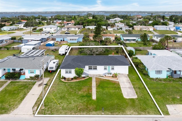 birds eye view of property featuring a residential view