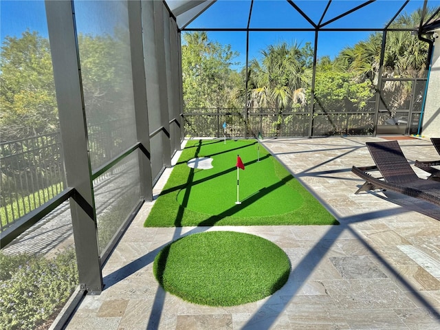 view of sunroom / solarium