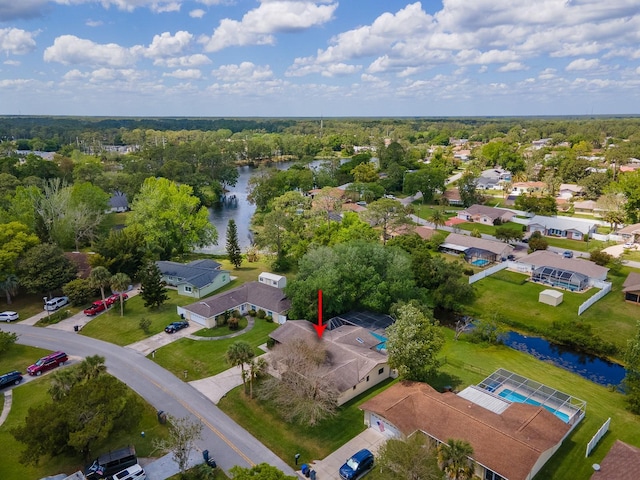 83 Farragut Dr, Palm Coast, FL 32137 - aerial perspective of suburban area with a large body of water