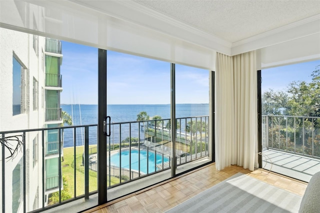 2970 Saint Johns Ave Unit 3F, Jacksonville, FL 32205 - sunroom / solarium featuring plenty of natural light and a water view
