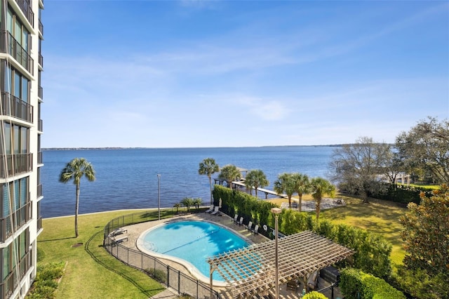 2970 Saint Johns Ave Unit 3F, Jacksonville, FL 32205 - community pool with a yard and a water view