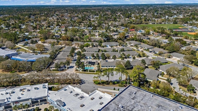 drone / aerial view with a residential view