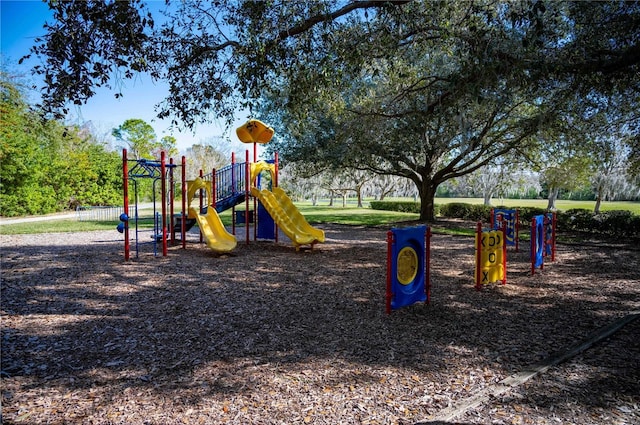 view of jungle gym