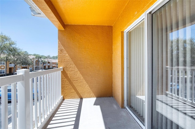 balcony featuring a residential view