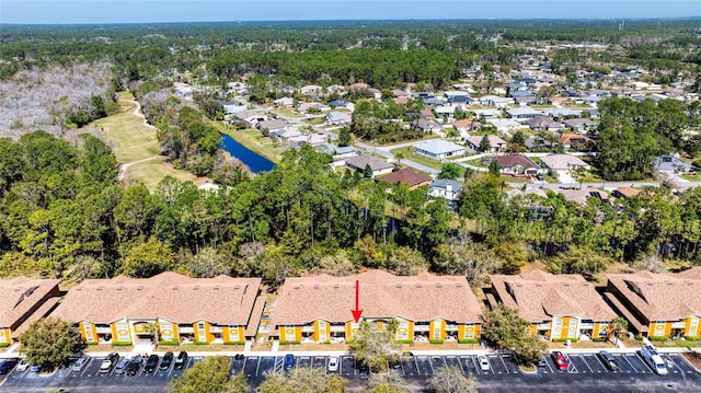 drone / aerial view with a residential view