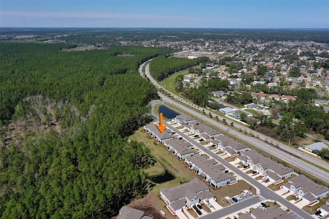 bird's eye view with a residential view