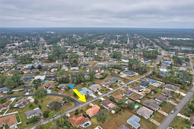 drone / aerial view featuring a residential view