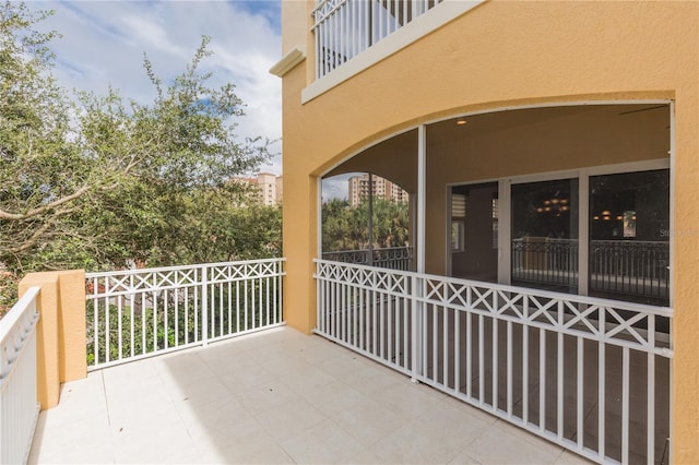 view of balcony