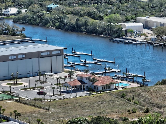 96 Del Palma Dr, Palm Coast, FL 32137 - view of dock featuring a water view