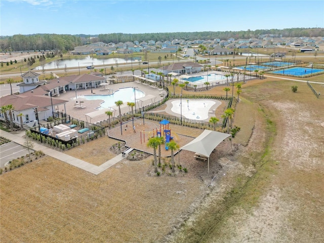 49 Narvarez Ave, Saint Augustine, FL 32084 - bird's eye view of a pool and a large body of water