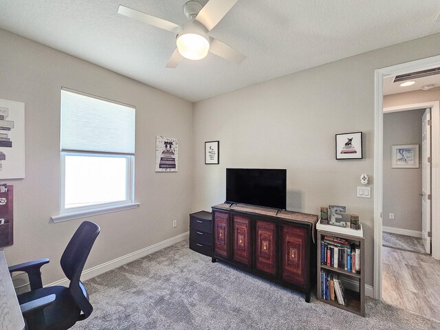 68 Los Lagos Blvd, Palm Coast, FL 32137 - carpeted office space featuring ceiling fan and baseboards