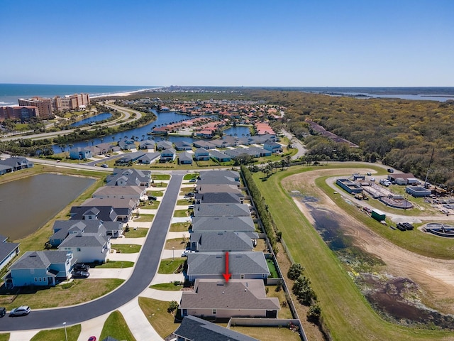 68 Los Lagos Blvd, Palm Coast, FL 32137 - aerial view of residential area featuring a large body of water