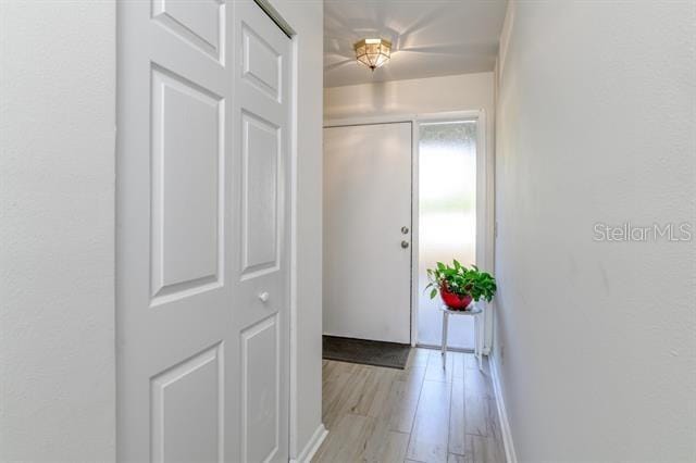 31 Catalonia Court E, Saint Augustine, FL 32086 - corridor featuring light wood-style floors and baseboards