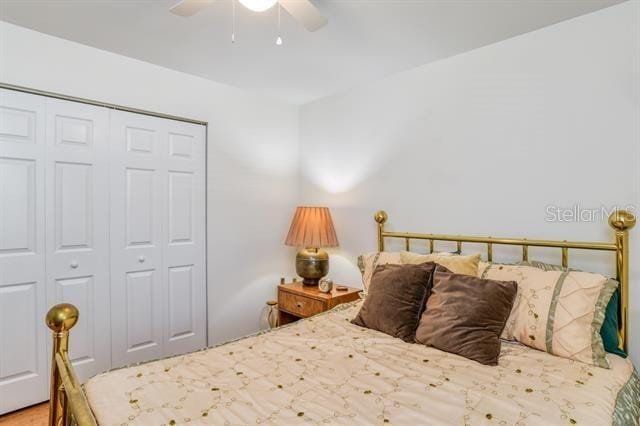 31 Catalonia Court E, Saint Augustine, FL 32086 - bedroom featuring a closet and a ceiling fan