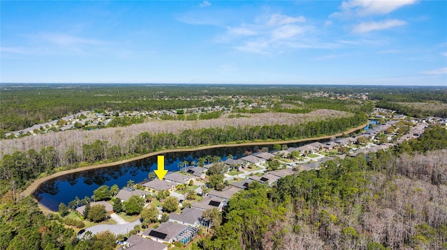 1316 Harwick Ln, Ormond Beach, FL 32174 - aerial view of property and surrounding area with a forest, a nearby body of water, and nearby suburban area