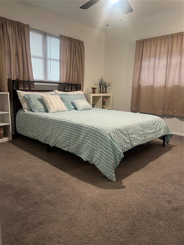 787 Alhambra Ave, Saint Augustine, FL 32086 - carpeted bedroom featuring ceiling fan