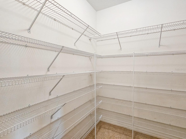 view of storage area