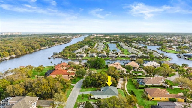 29 Old Oak Dr S, Palm Coast, FL 32137 - birds eye view of property with a water view and a residential view