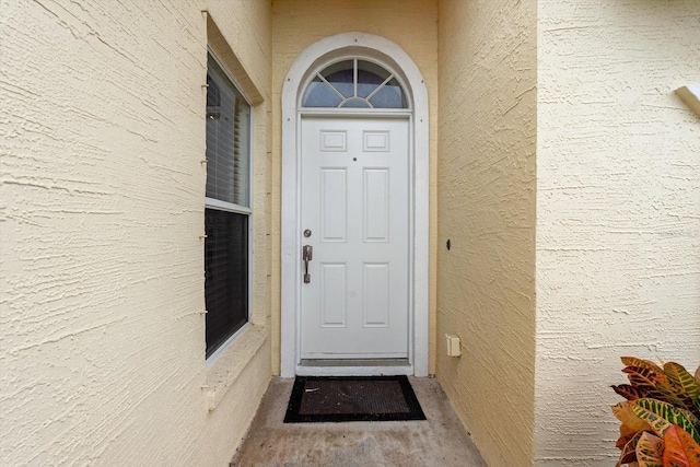 view of exterior entry