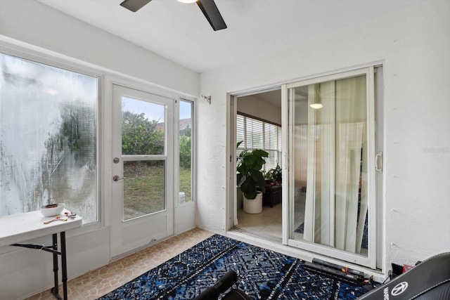 view of sunroom / solarium