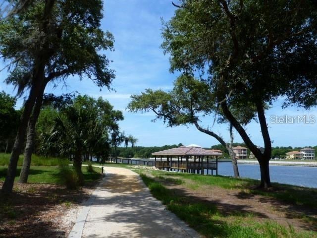 45 Riverview Bnd S Unit 1937, Palm Coast, FL 32137 - view of community with a gazebo and a water view