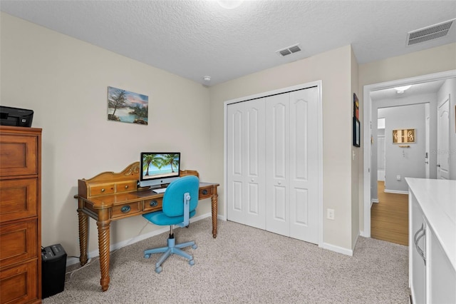 324 Palace Dr, Saint Augustine, FL 32084 - carpeted office with baseboards and a textured ceiling