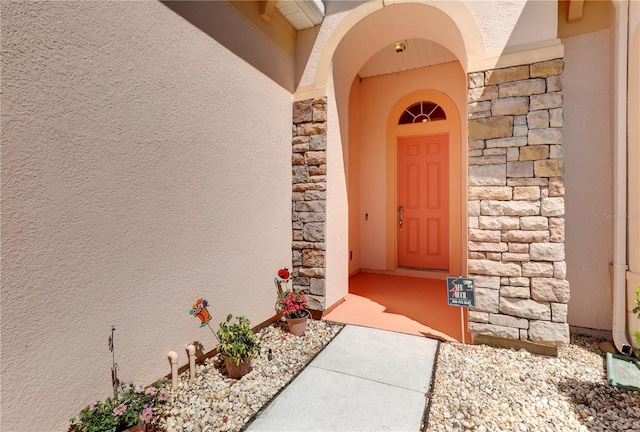 4484 Gray Hawk St, Orange Park, FL 32065 - entrance to property featuring stone siding and stucco siding