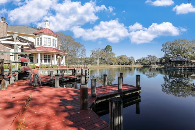 4484 Gray Hawk St, Orange Park, FL 32065 - dock area featuring a water view