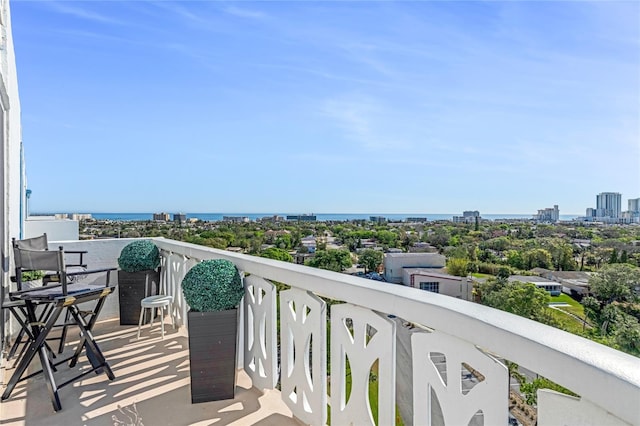 925 N Halifax Ave Unit 1105, Daytona Beach, FL 32118 - balcony featuring a city view