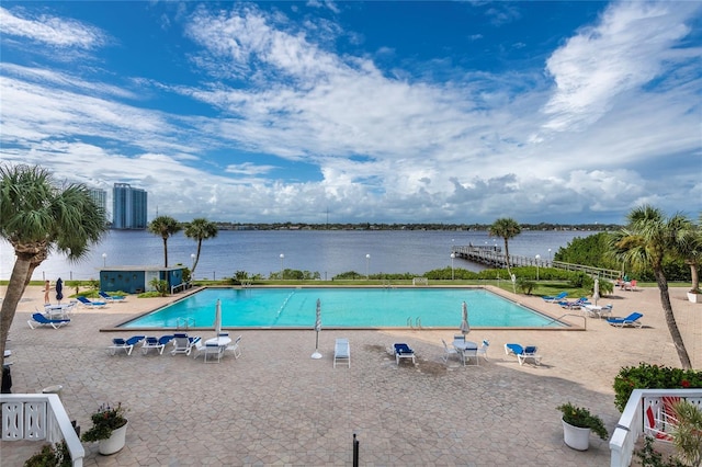 925 N Halifax Ave Unit 1105, Daytona Beach, FL 32118 - pool featuring a water view