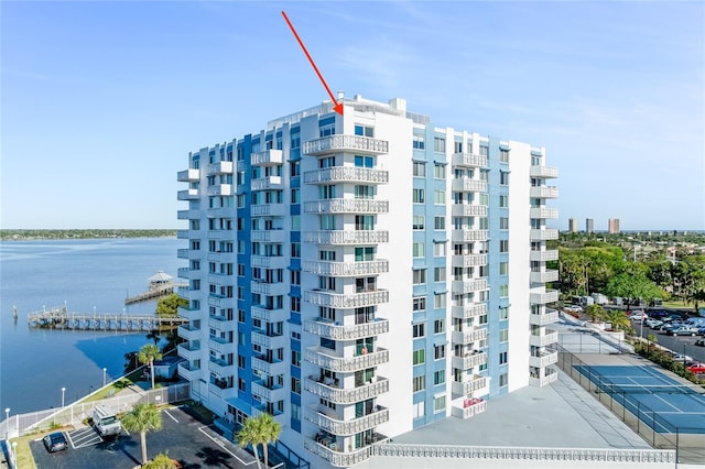 925 N Halifax Ave Unit 1105, Daytona Beach, FL 32118 - view of building exterior with a water view