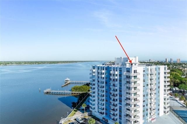 925 N Halifax Ave Unit 1105, Daytona Beach, FL 32118 - aerial view with a water view