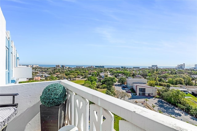 925 N Halifax Ave Unit 1105, Daytona Beach, FL 32118 - balcony featuring a city view