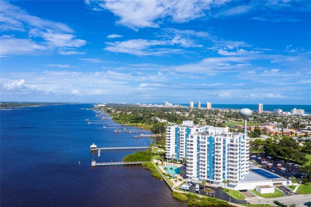 925 N Halifax Ave Unit 1105, Daytona Beach, FL 32118 - aerial view with a water view