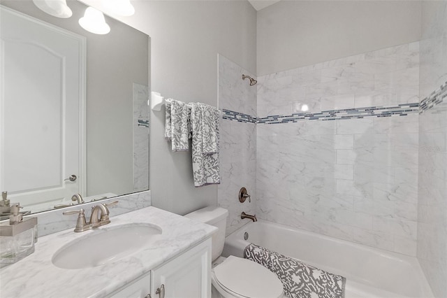 46 Ocean Ridge Blvd N, Palm Coast, FL 32137 - bathroom with vanity, toilet, and tub / shower combination