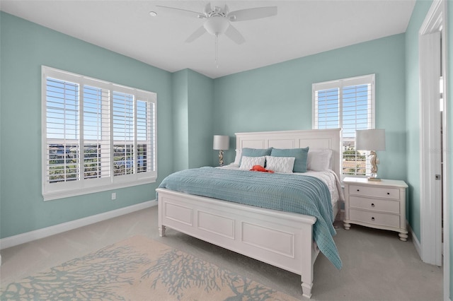 46 Ocean Ridge Blvd N, Palm Coast, FL 32137 - carpeted bedroom with baseboards and ceiling fan