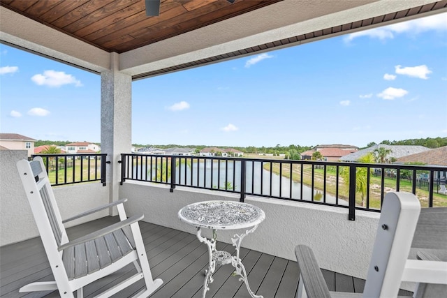 7 Menorca Way, Palm Coast, FL 32137 - wooden deck featuring a water view and a residential view